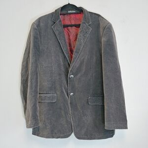 Affliction Men's Dark Green Gray Red Label Premium Cotton Sport Coat Sz 44/46